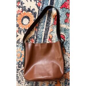 Anthropologie Georgia Leather Bucket Bag